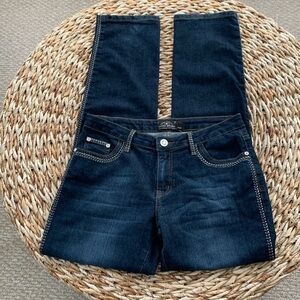 Lucky Brand Embellished Straight Leg Jean